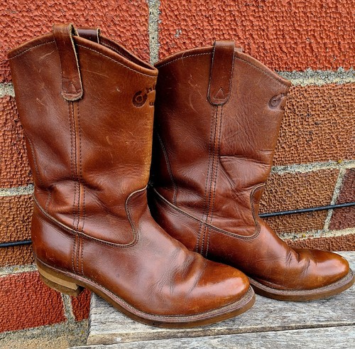 靴 1970s Unknown Western Boots Size 42 1970s Western Boots Distressed Mens 7 Womens 9 8 10 39 40 41