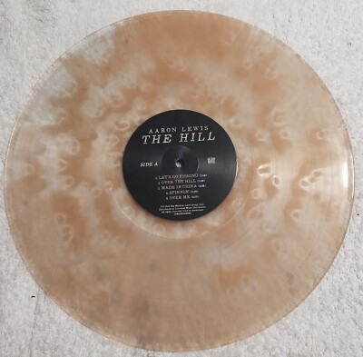 AARON LEWIS THE HILL  VINYL GHOSTLY TRANSLUCENT TAN CLEAR NOT SIGNED STAIND