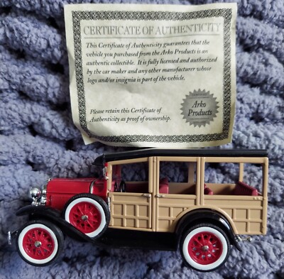**NEW** Arko 1929 Ford Woody Red Wagon 1/32 Scale Diecast Model Toy Car