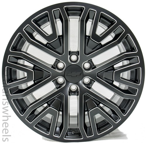 美品！14p3oz MOTIVTHRILL 4 Chevy Silverado Tahoe Avalanche Satin Black Milled 22” OEM