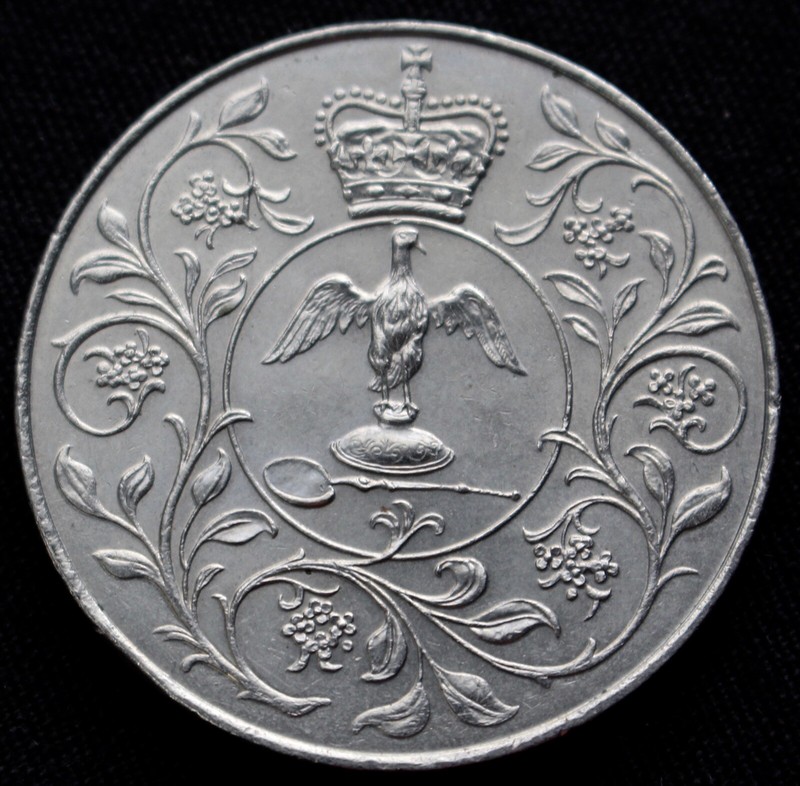 1977年 英国 純銀製 ジュビリーインゴットペンダント＆純銀製チェーン 計21g Excalibur Jewellery② Vintage 1977 jubilee - Gem