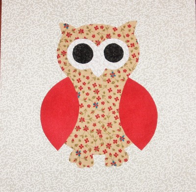 9 SCRAPPY GOLD RUST BROWN OWL APPLIQUES 6 1/2 