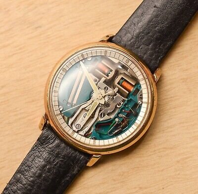 Vintage Bulova ACCUTRON Spaceview Chapter Ring 214 Luminous Watch 1964