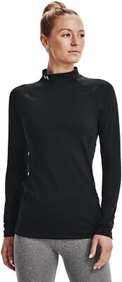 

Базовый слой рубашки с длинными рукавами и воротником-стойкой Under Armour Standard ColdGear, Black (001)/white, 1368702