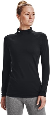 

Базовый слой рубашки с длинными рукавами и воротником-стойкой Under Armour Standard ColdGear, Black (001)/white, 1368702