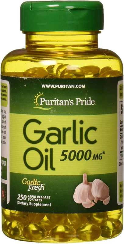 Puritans Pride Garlic Oil, 5000 Mg, 250 Count (250 ct) **NEW