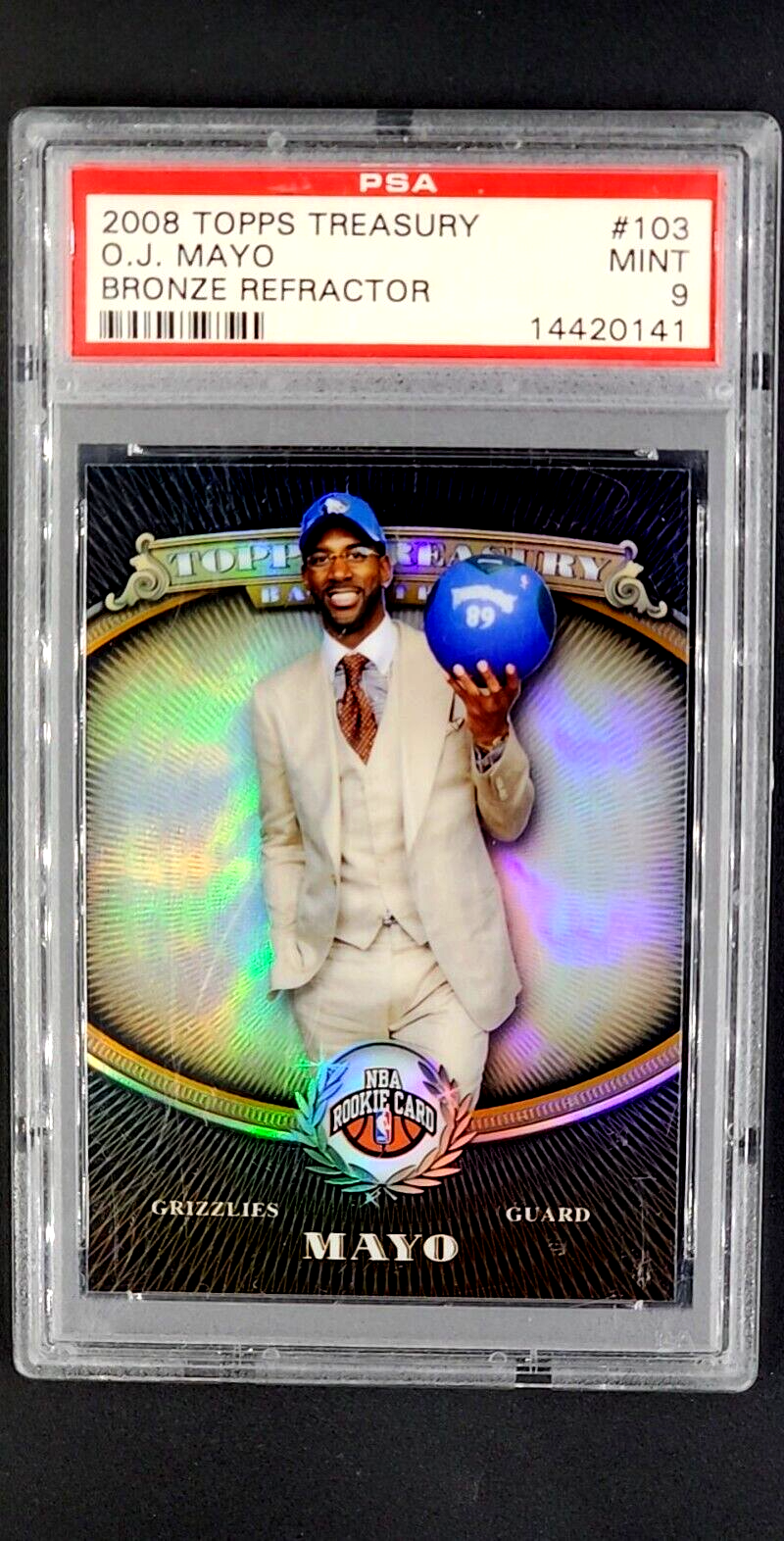 2008 2008-09 Topps Treasury Bronze Refractor 103 O.J. Mayo