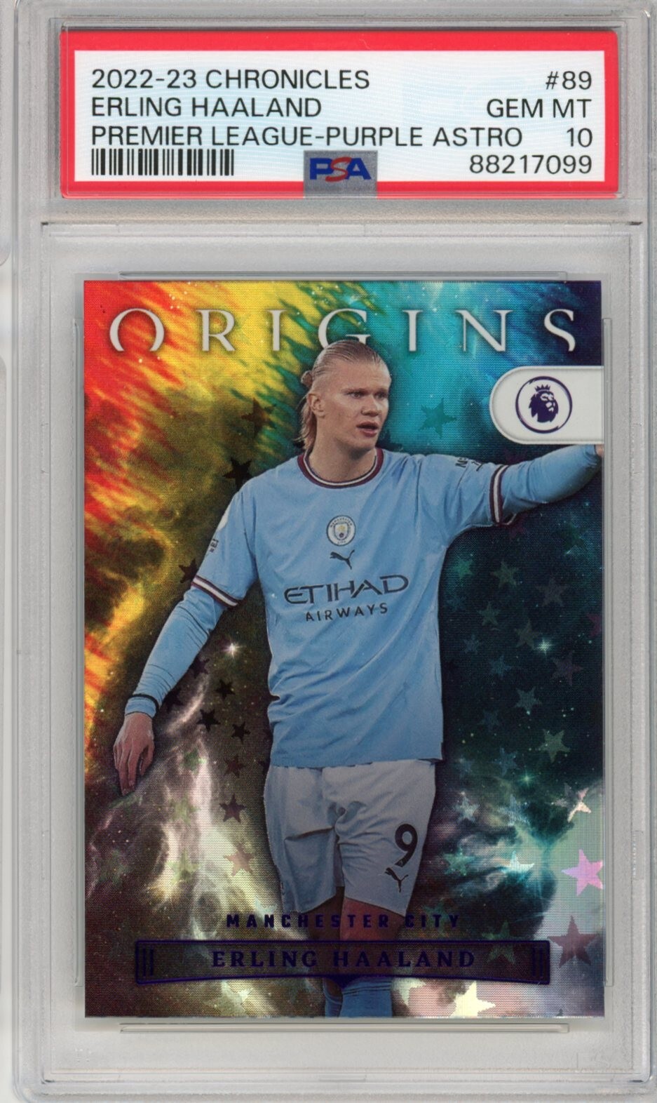 その他 haaland psa9 2023-24 Panini Prizm EPL Choice ERLING HAALAND AUTO PSA 10