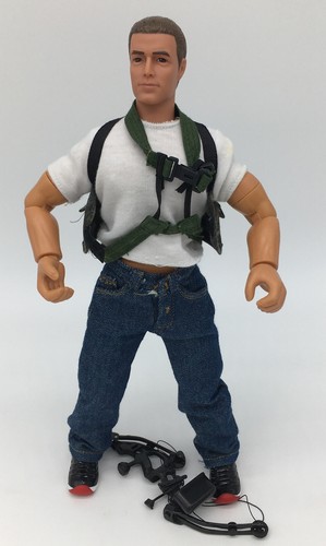 Vintage GI Joe Power Team Doll Action Figure 12” With Outfit