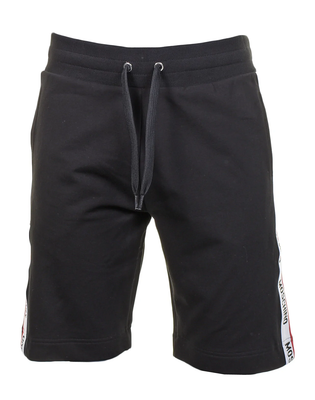 MOSCHINO MOSCHINO UNDERWEAR SIDE TAPED SHORTS BLACK