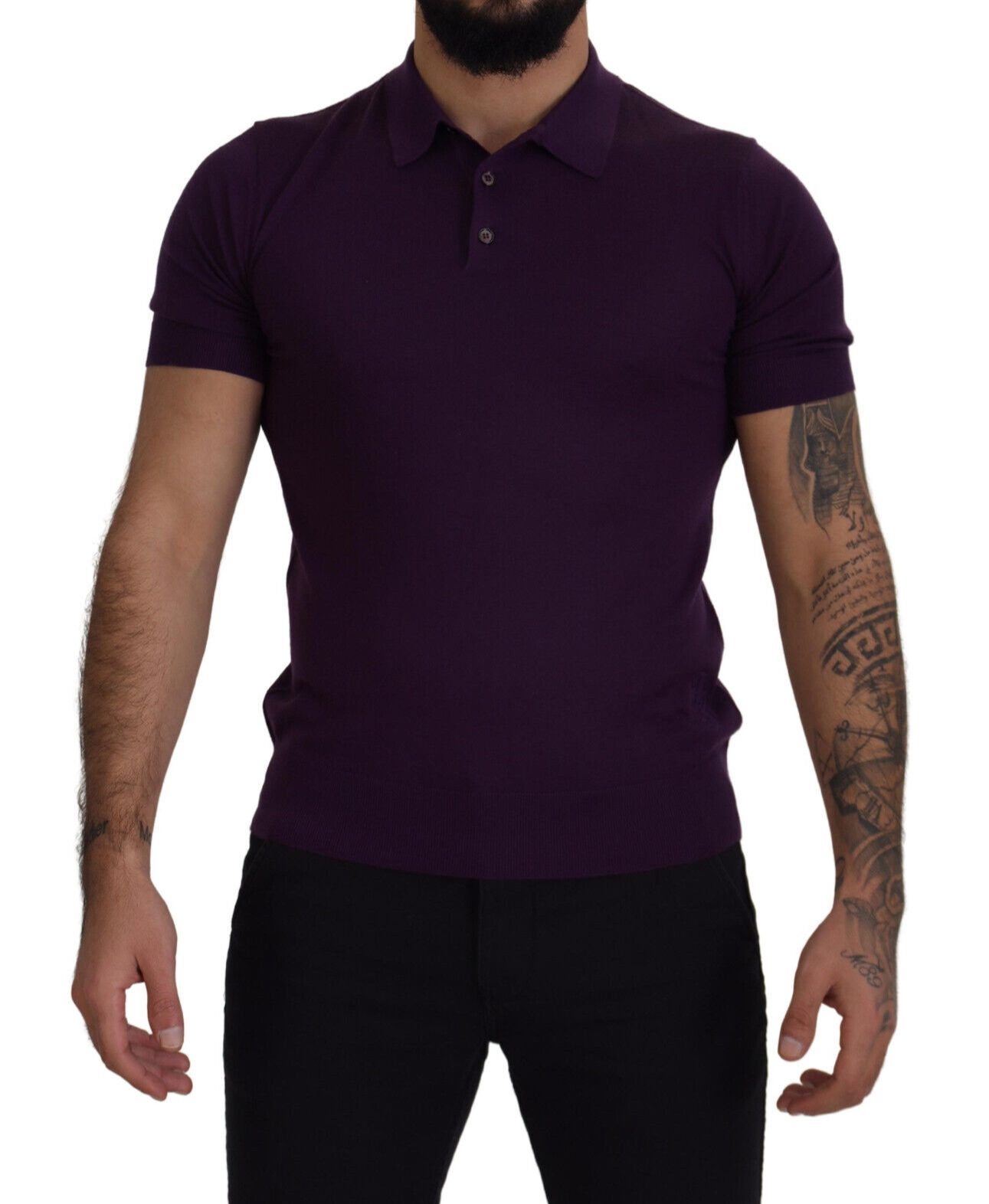 

Футболка DOLCE - GABBANA Фиолетовая кашемировая футболка-поло мужская IT56/US46/ Рекомендуемая розничная цена 1100 долларов США, Фиолетовый