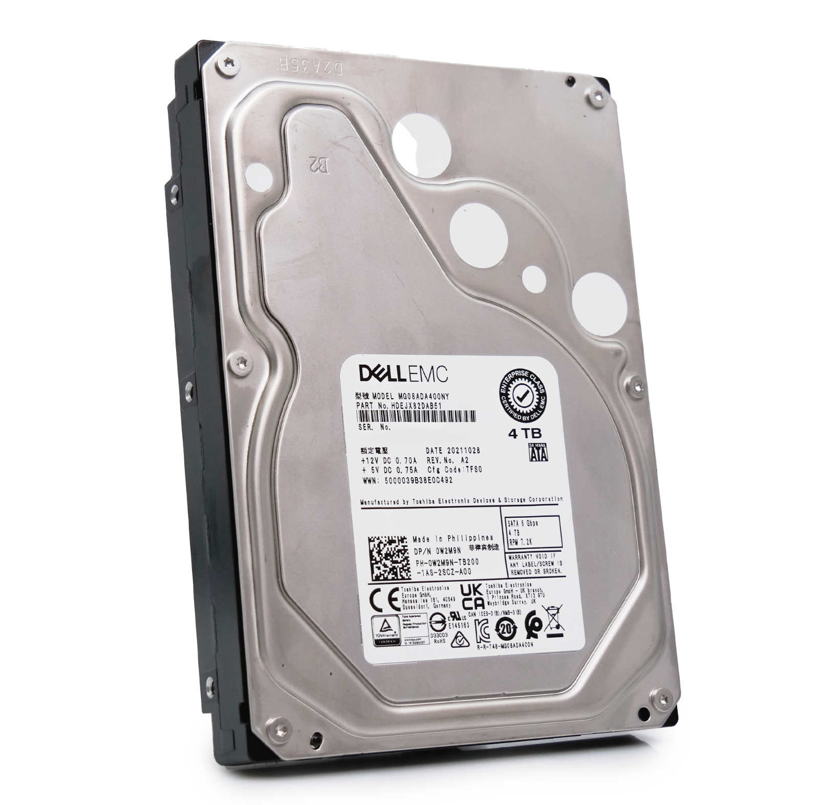【未開封品】高耐久　東芝　MG08-Dシリーズ　4TB×4個（16TB） HDD Amazon.com: Toshiba MG08-D MG08ADA400E 4 TB Hard Drive - 3.5