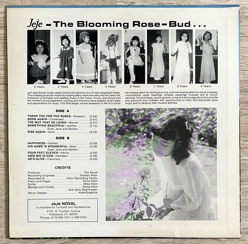 Jeje Noval Thank You For The Roses LP Rare Vinyl Record Xian EX