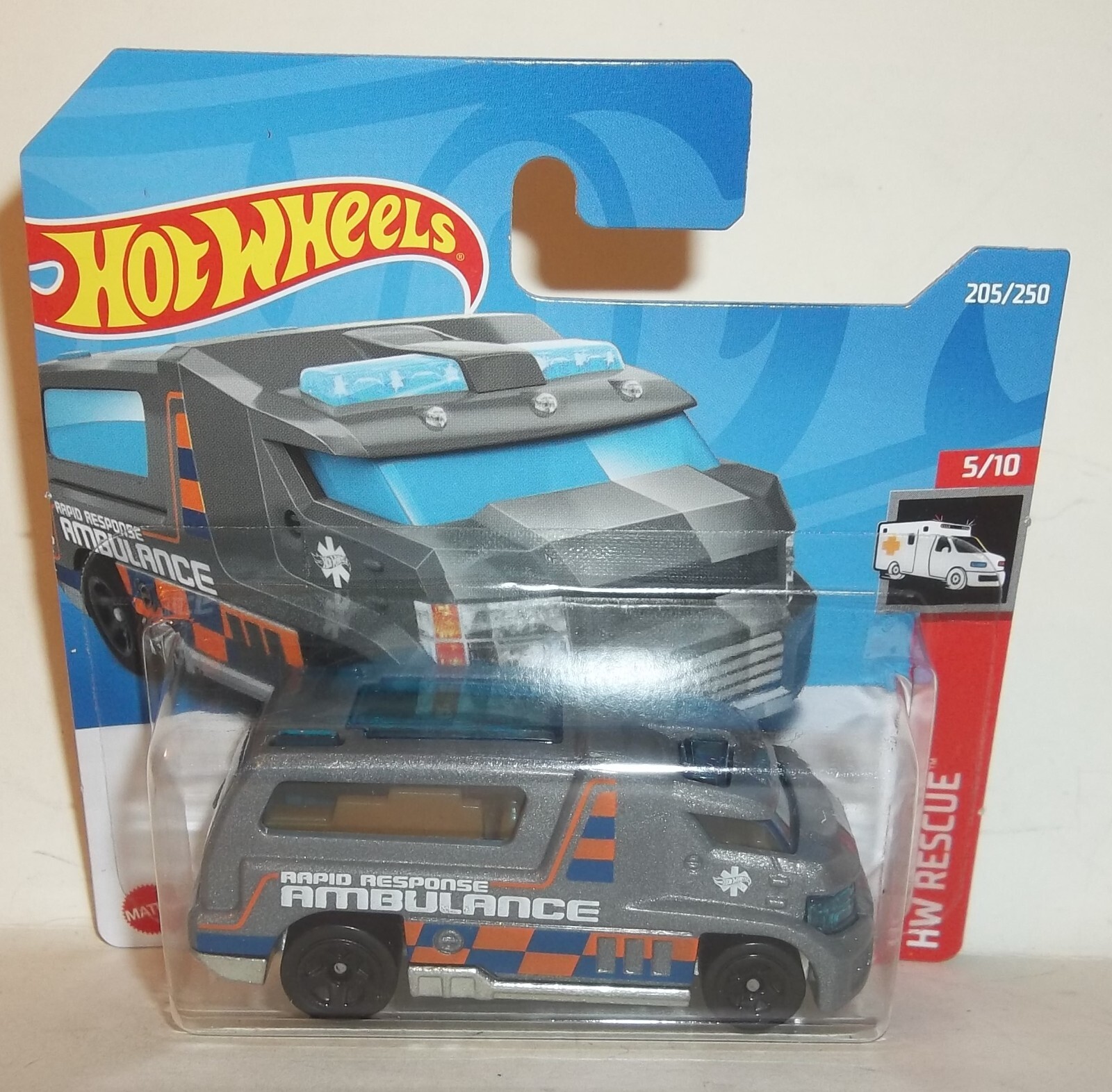 2022 HOT WHEELS 1:64 HW RESCUE 7/10 GRAY HW RAPID RESPONSE