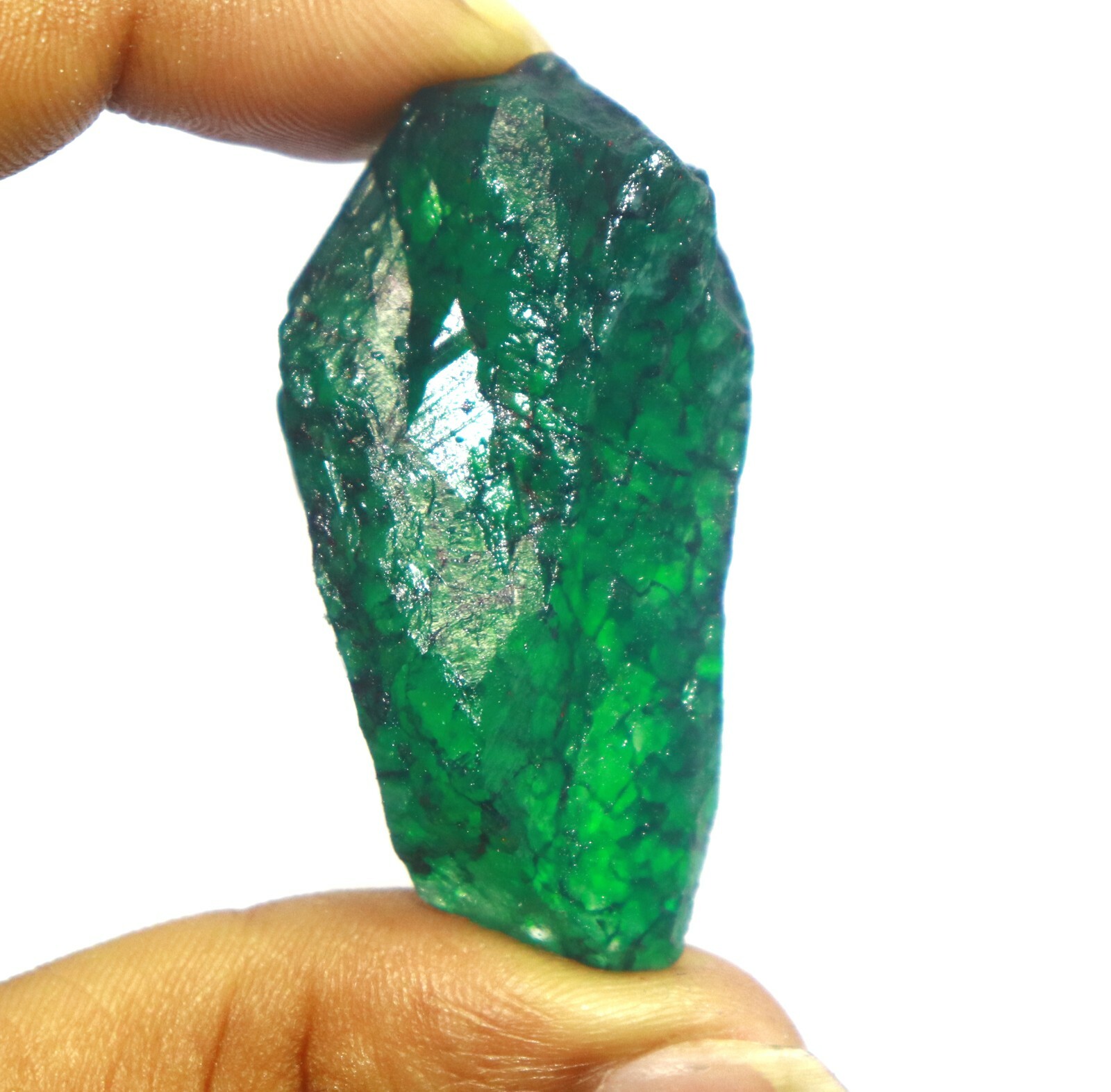 ☆新品未使用NUTS OUTDOOR BRIESTA Emerald DYED 117.25 Ct Certified Green Emerald Natural Zambian