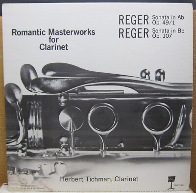 Romantic Masterworks for Clarinet Vol 1 - Herbert Tichman - Mark Educational