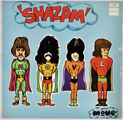 THE MOVE: Shazam! UK Regal Zonophone Psych Rock 2U/2U  70 Vinyl LP HEAR