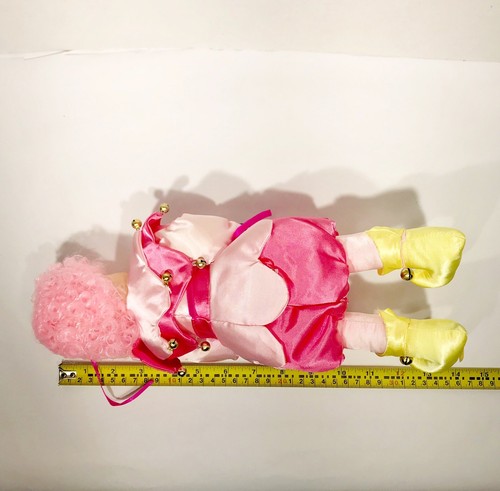 Vintage Acro Promo May Calendar Clown 1986 BRINNS Collectible Doll Pink [II19]