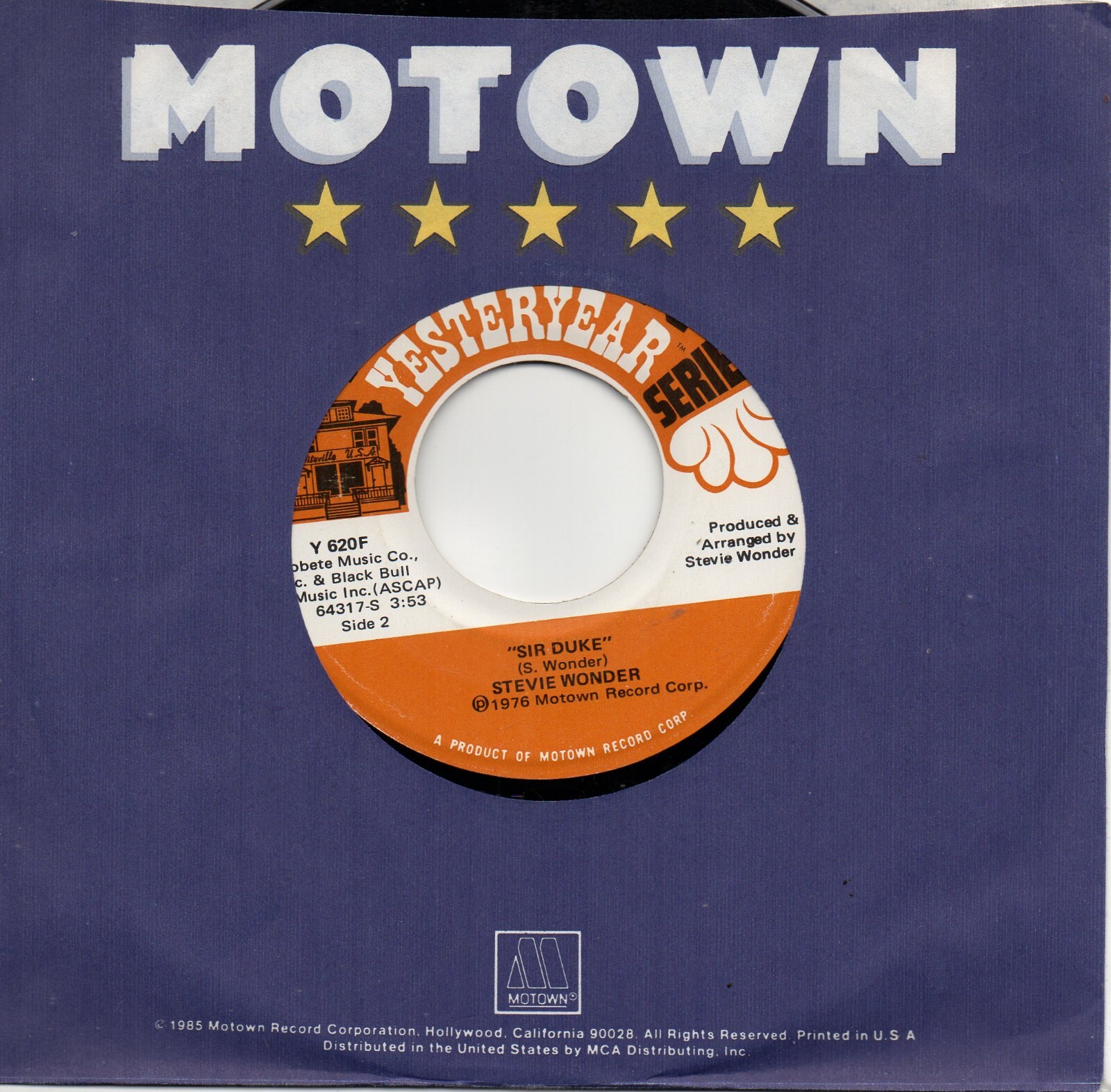 Stevie Wonder　I Wish / Sir Duke　レコード　EP Stevie Wonder – I Wish / Sir Duke – Vinyl (7