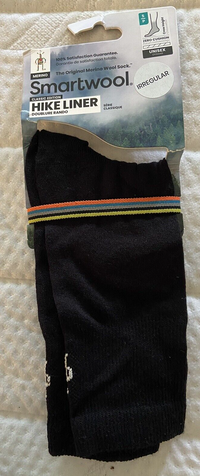 - Merino Wool, Crew, Black, Size S