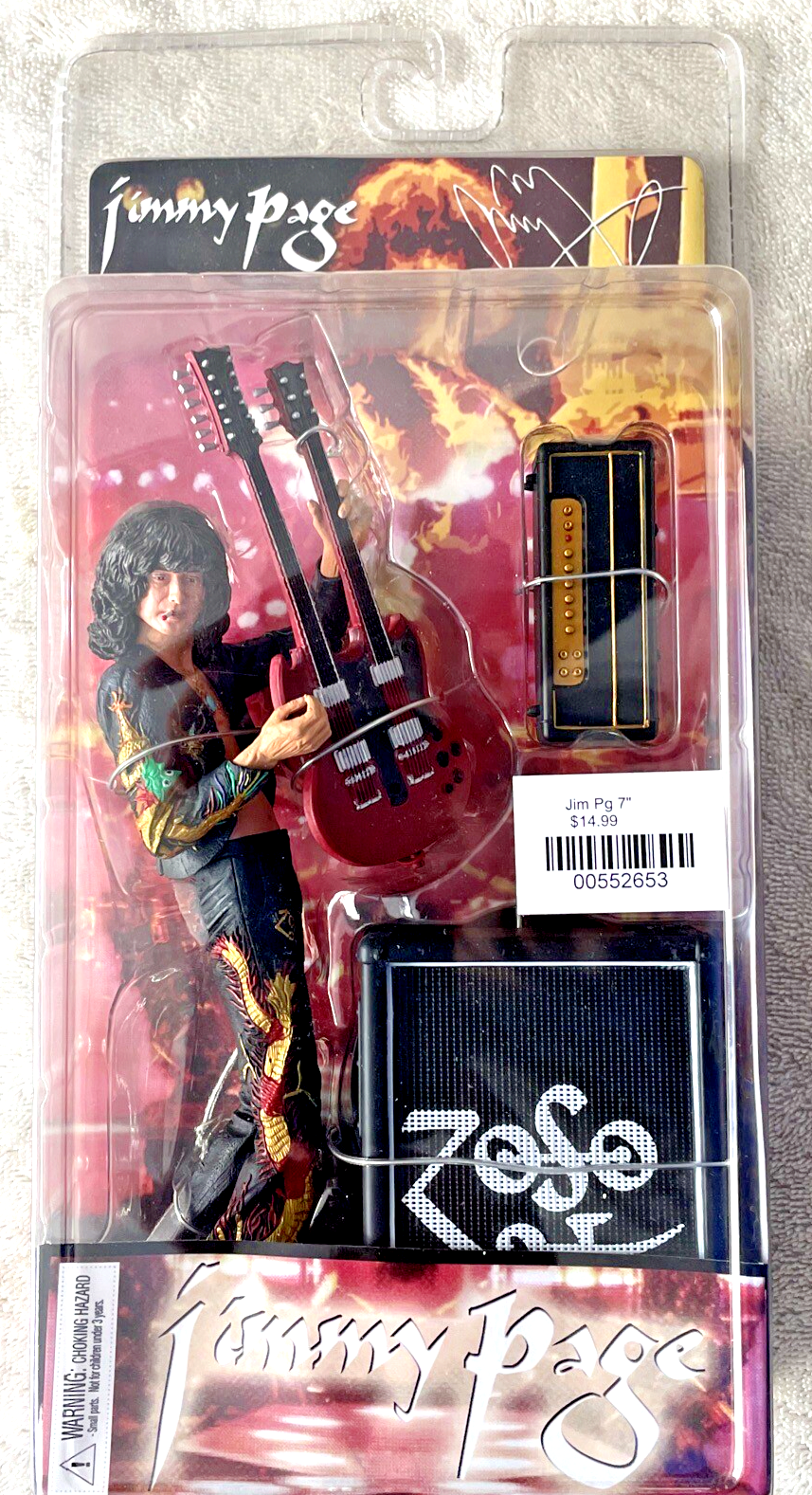 Jimmy Page アクションフィギュア Amazon.com: NECA 42060 Jimmy Page 7