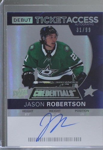 2021-22 Upper Deck Credentials - Jason Robertson #DTAA-JR