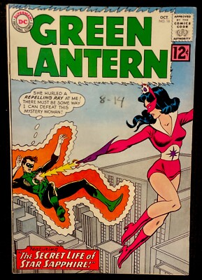 Green Lantern #16 - Origin and 1st App of Star Sapphire DC Comics 1962 (VG+)