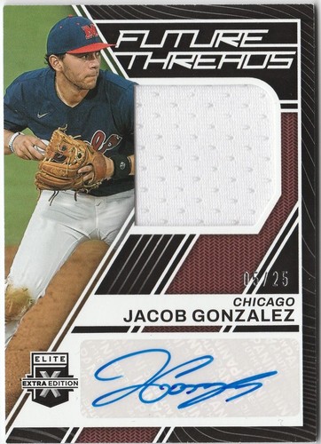2023 Panini Elite Extra Edition - Jacob Gonzalez #FTS-JG