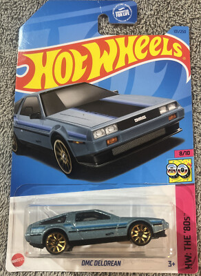 hot wheels dmc delorean, Blue