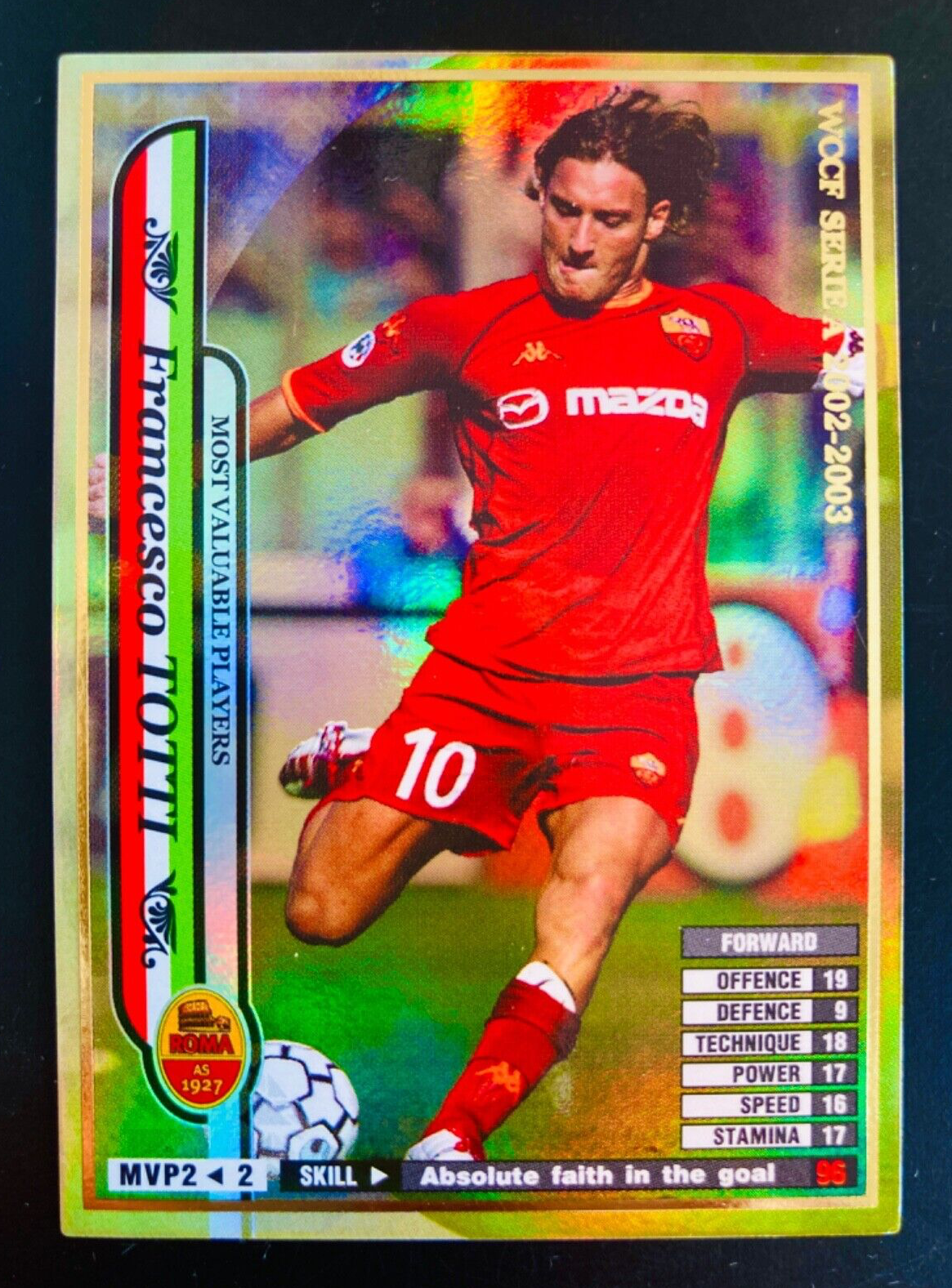 WCCF ロケテトッティ 2002-03 Panini WCCF Most Valuable Player MVP 2 Francesco