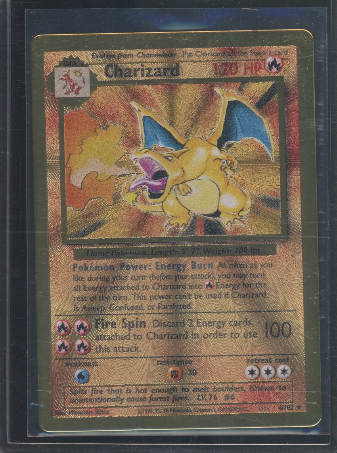 2021 Pokemon Celebrations Gold Metal Premium Collection #4 Charizard #2