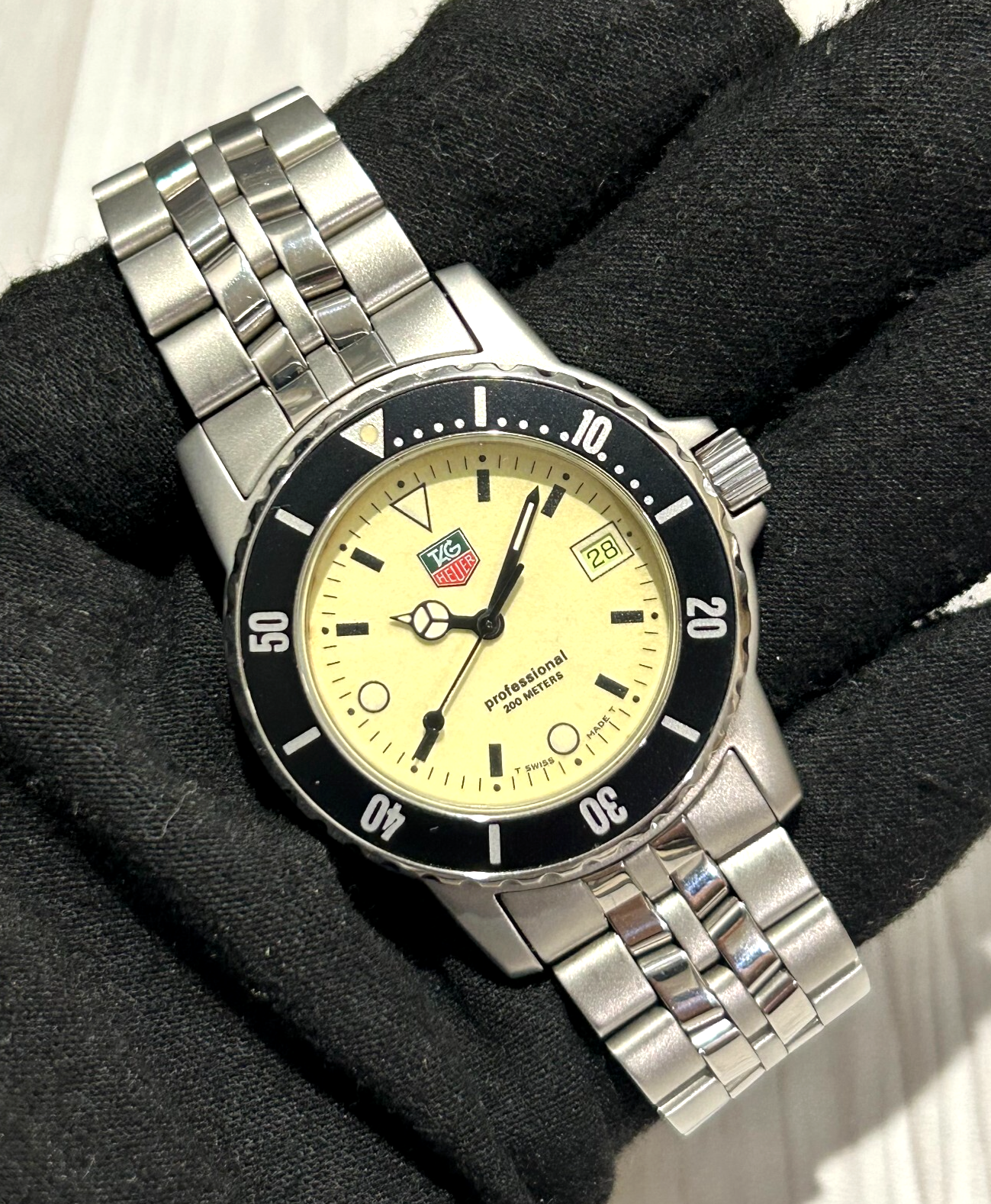 Vintage Tag Heuer 929.113 Mens 1500 Watch Nite Full Lume