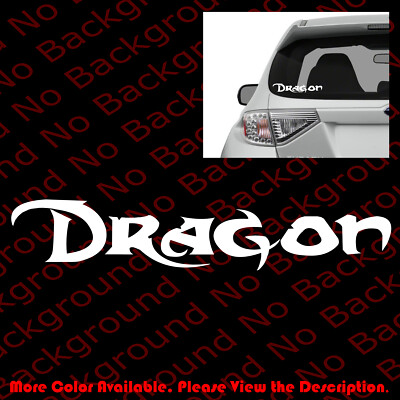 DRAGON Vinyl Die Cut Decal for Bruce Lee JKD Wing Chun Kung Fu Martial Art FT010