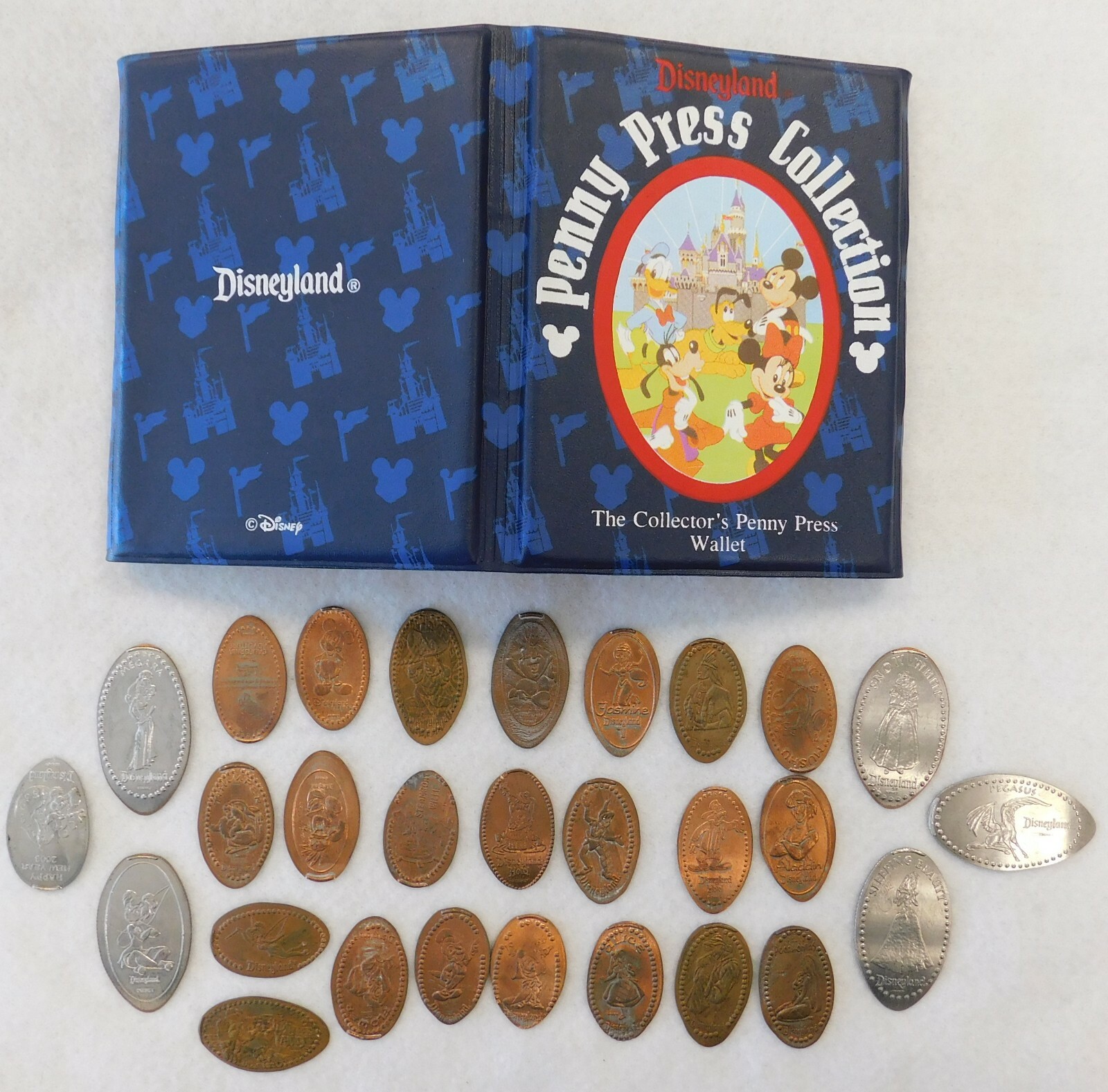 ポスター Disneyland Pressed Coin Collection U.S. Disney World Disneyland penny books