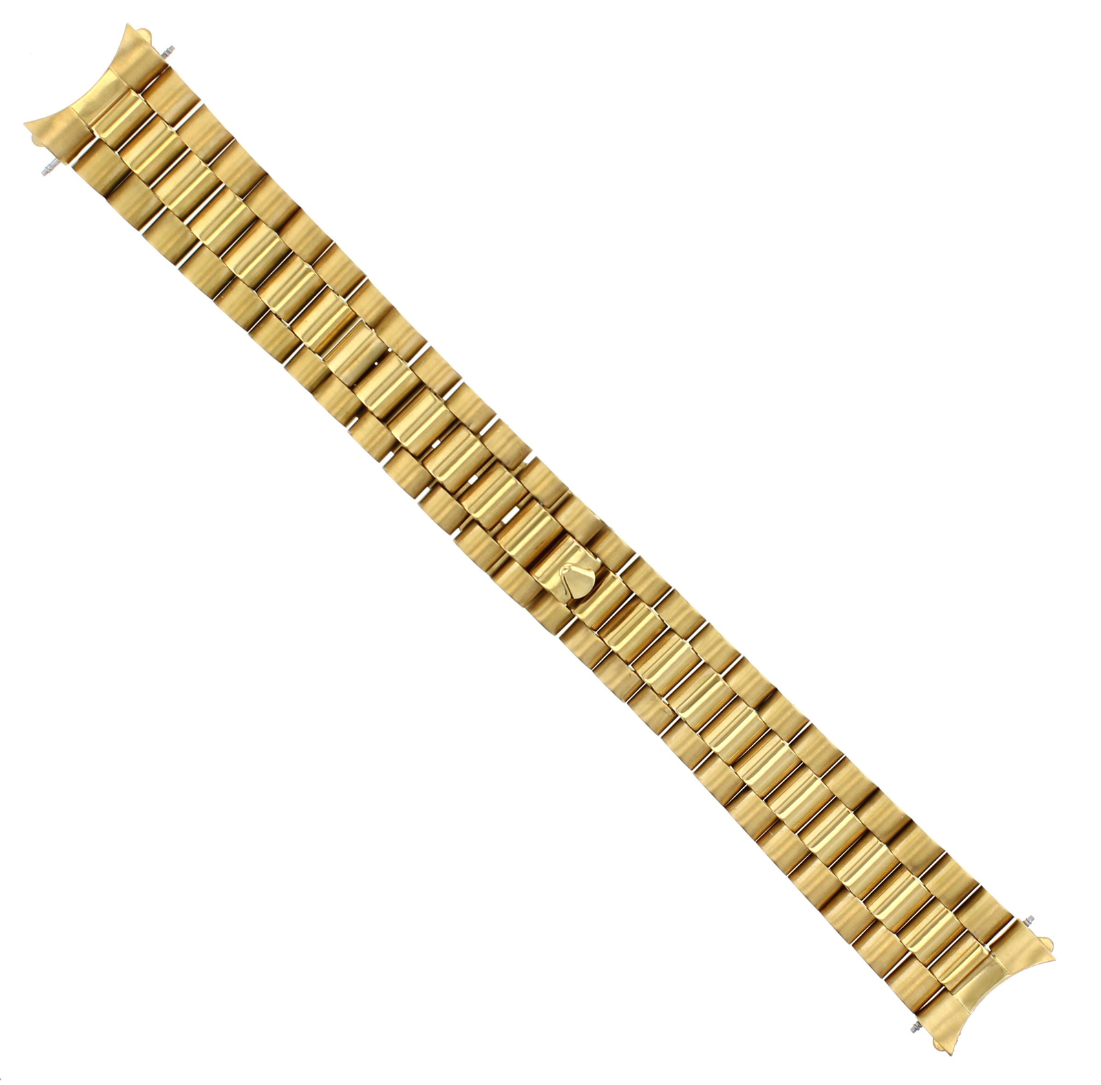 PRESIDENT WATCH BAND FOR 34MM ROLEX DATE WATCH 19MM GOLD GP REMOVEABLE END PIECE