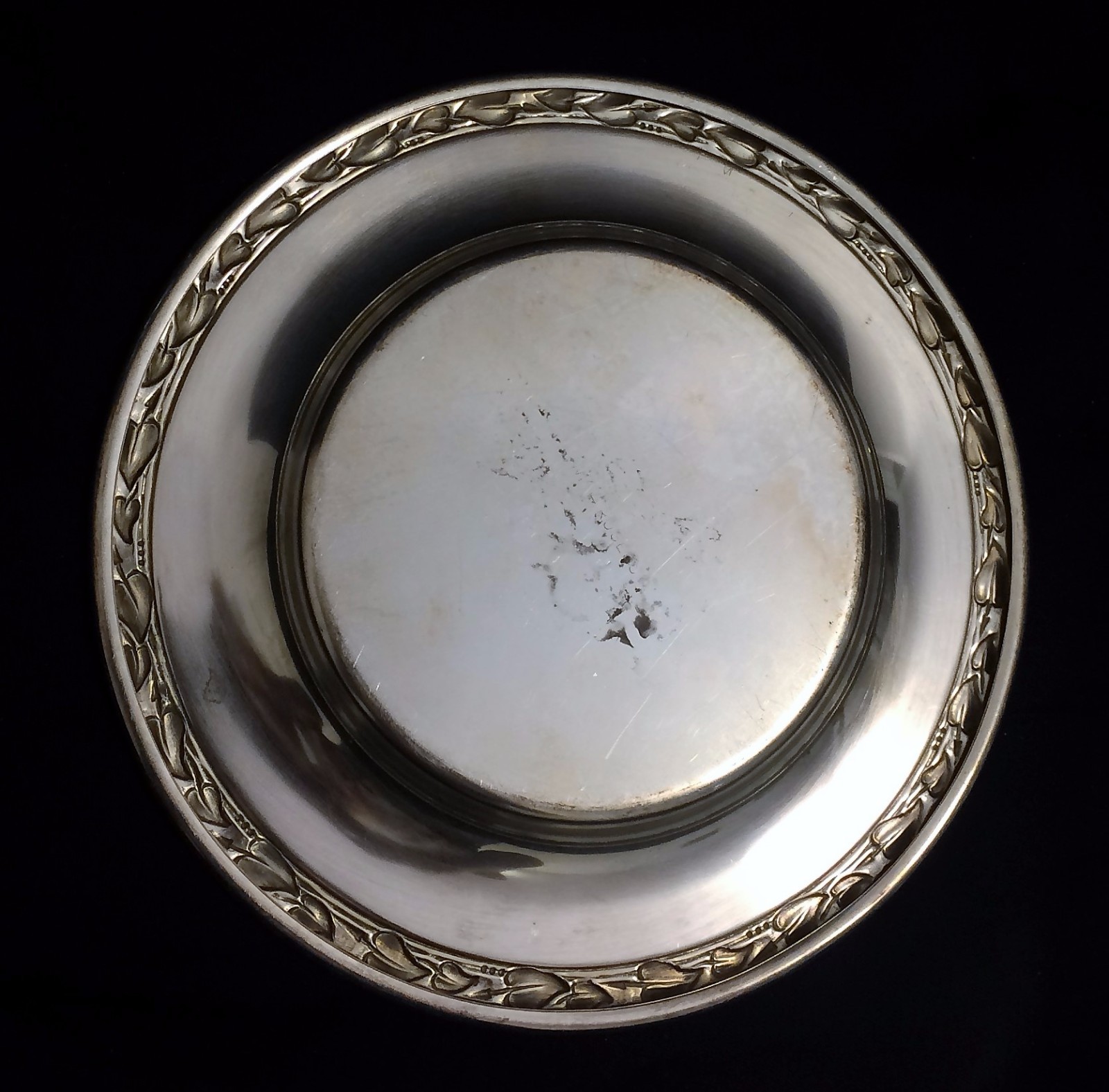 Vintage WM A Rogers Small Metal Plate Dish