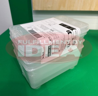 Brand New IKEA GLIS Transparent Box With Lid 17x10 cm (6 ¾x4 '') 404.661.48