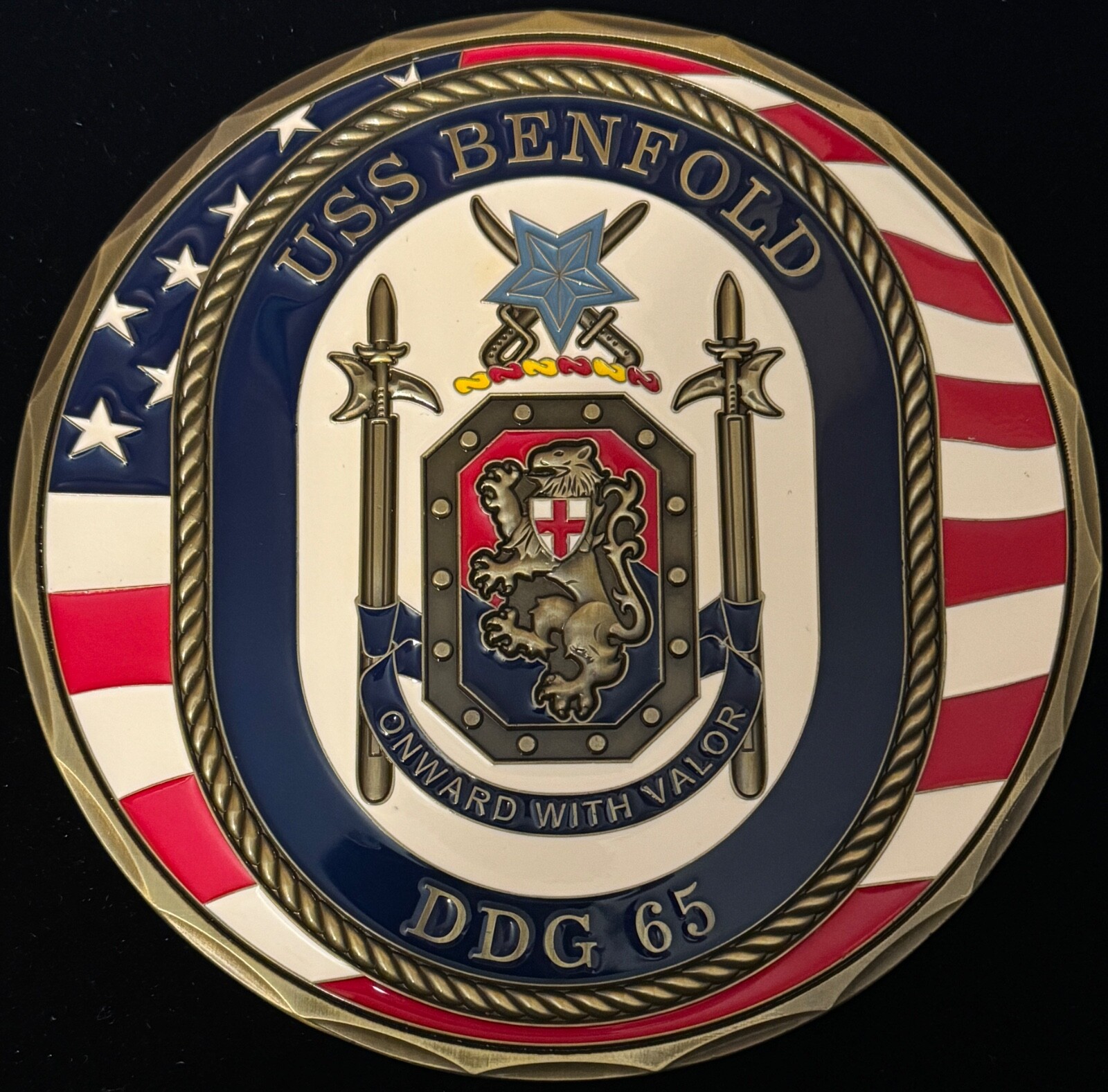 アメリカ海軍　USS BENFOLD 飾り額 アメリカ海軍 USS BENFOLD 飾り額 - メルカリ