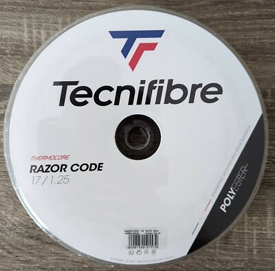 Tecnifibre Razor Code 1.25mm Tennis String 200m Reel (White)