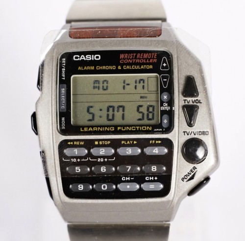 Pre-owned Casio Vintage  Cmd-40 1174 Tv Remote Controller Digital Calculator Watch Complete