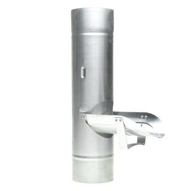Regenwasserklappe Regenrohrklappe Fallrohrklappe Titanzink Zink 76 87 100mm 