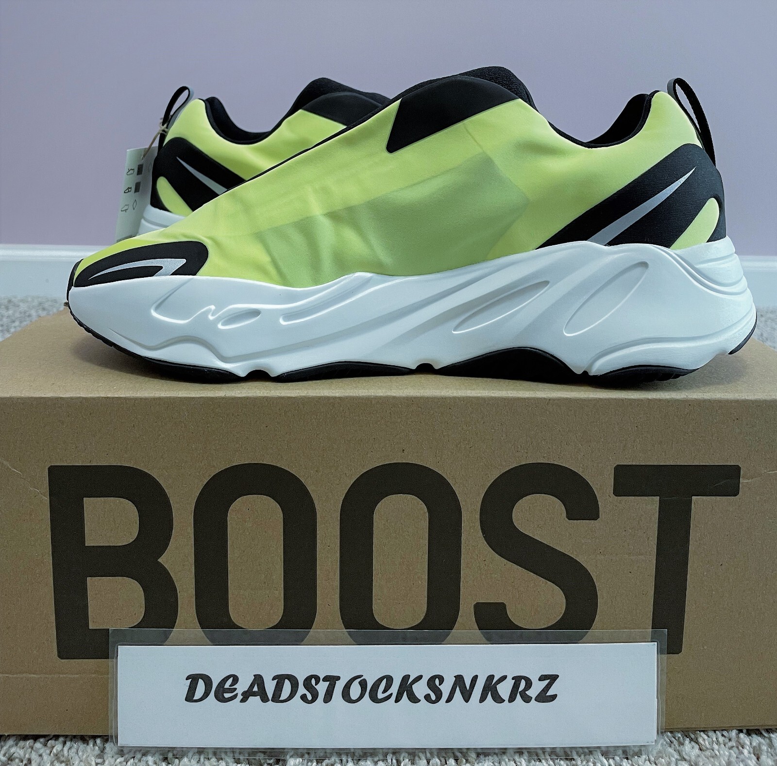 Pre-owned Adidas Originals Adidas Yeezy Boost 700 Mnvn Laceless Phosphor Fy3727 Men's Sizes In Phosphor/phosphor/phosphor