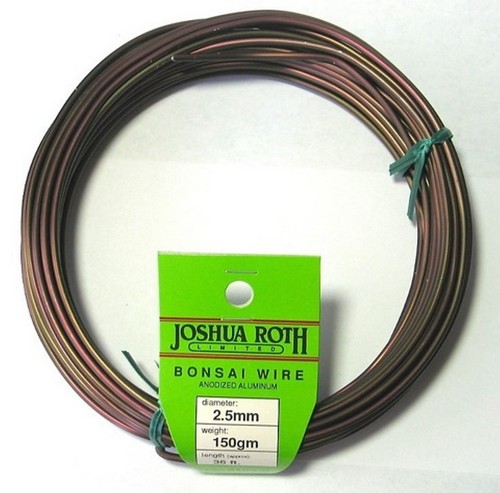 Prominy Kit Fil De Bonsaï Aluminium Anodisé 10 Rouleaux 5 Tailles - 164 Pieds Marron