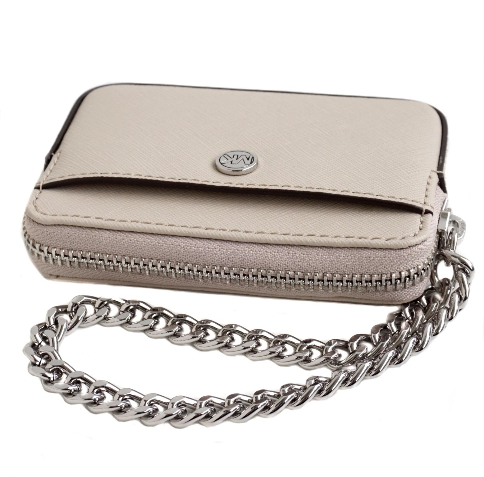 Кошелек Michael Kors Кошелек Jet Set Travel MD ZA Card на цепочке Светло-песочный