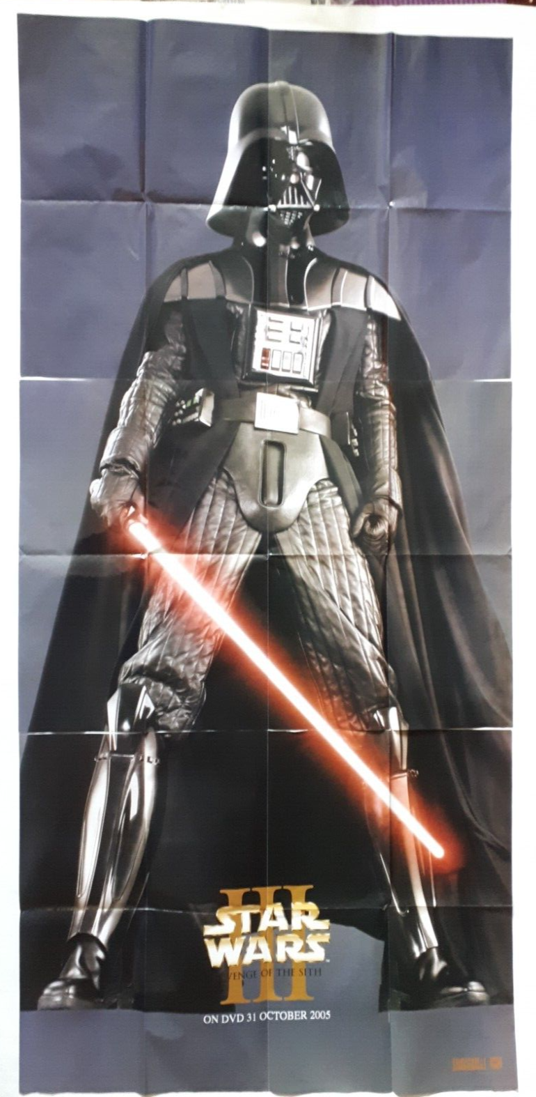 3x POSTER SET = 1:1 DARTH VADER VINTAGE ORIGINAL STAR WARS