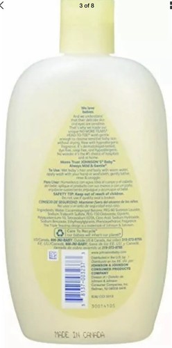 Johnson's Head-to-Toe Baby Wash, 15-Ounce Package Pack of 6