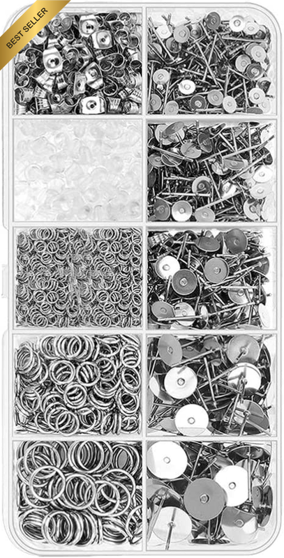 Earring Posts Earring Making Supplies Stainless Steel Butterfly Earring Backs fo