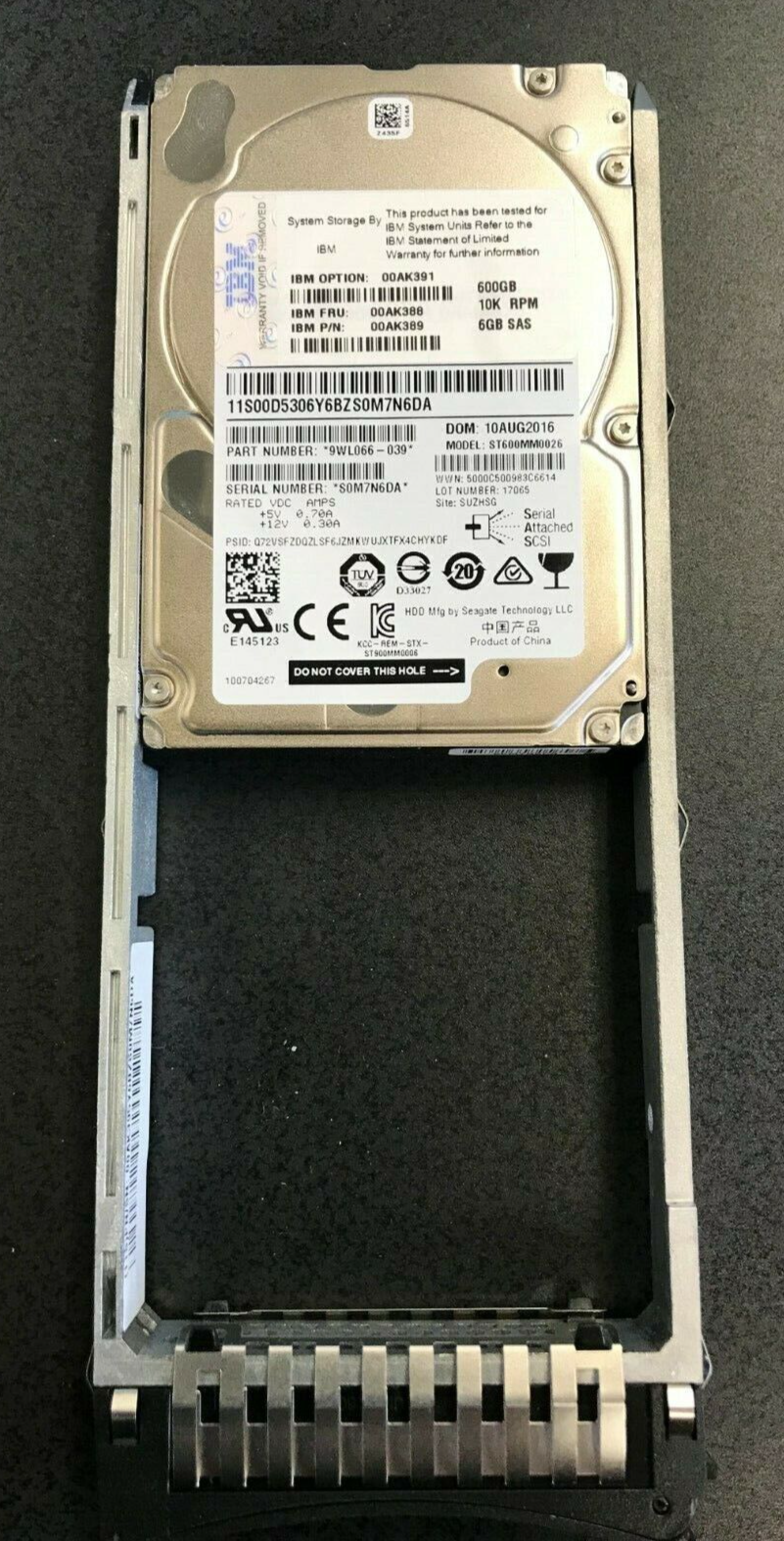 IBM 00AK388 600GB 10K 6GBPS SAS 2.5'' SFF HARD DRIVE | eBay