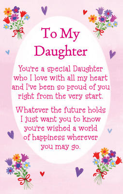 Wallet Card Heartwarmers Keepsake Sentimental Inspirational Verse Family Cards❤