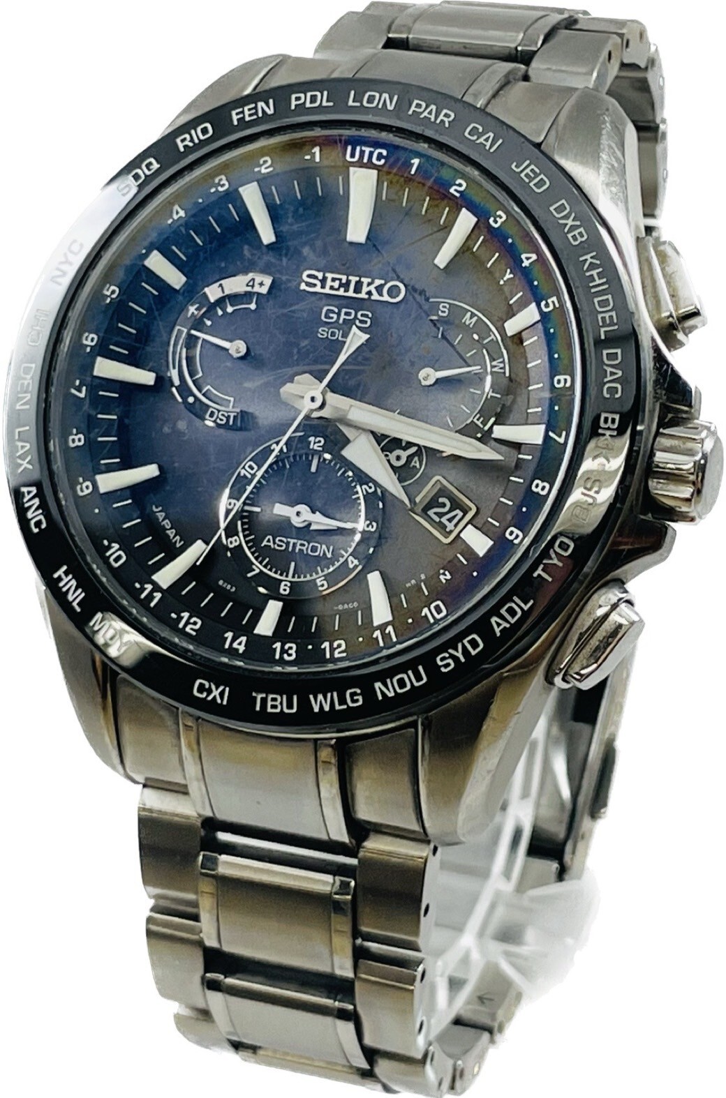 Seiko Astron 8X53-0AD0-2 SBXB077 Chronograph Quartz Black Seiko Astron 8X53-0AD0-2 SBXB077 Chronograph Quartz Black